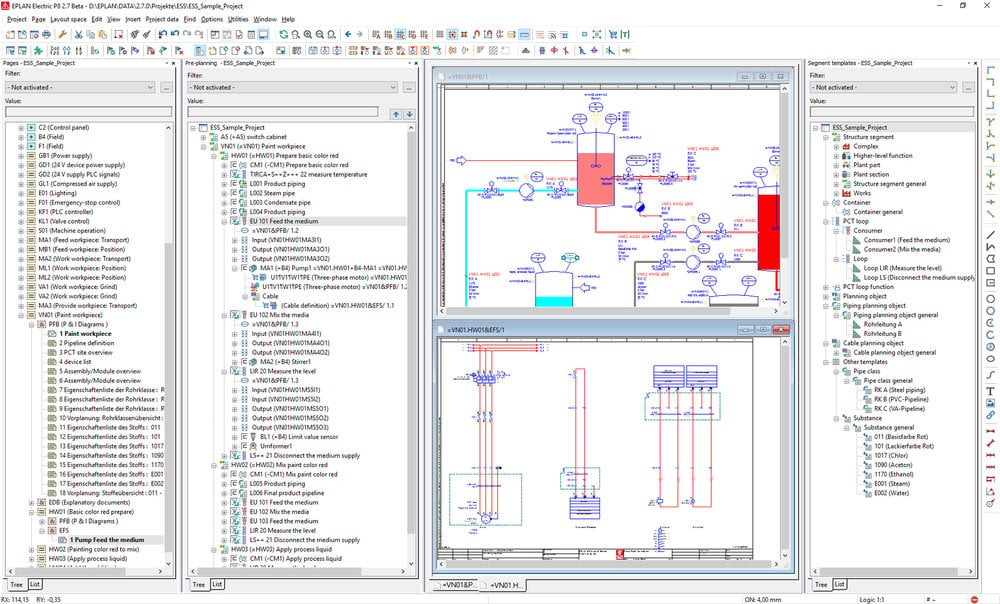 Eplan Preplanning with piping module